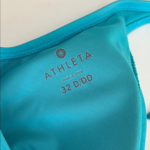 Athleta Swim Turquoise Halter Tankini, size 32 D/DD - Picture 5 of 11